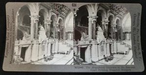 Supreme Court Building Budapest Hungary Stereoview #33 - Picture 1 of 3