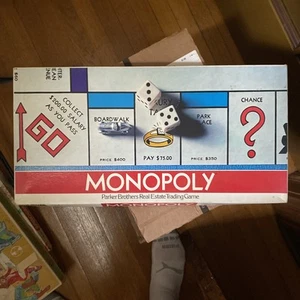 Vintage 1985 Monopoly Classic Brettspiel Parker Brothers KOMPLETT - Bild 1 von 3