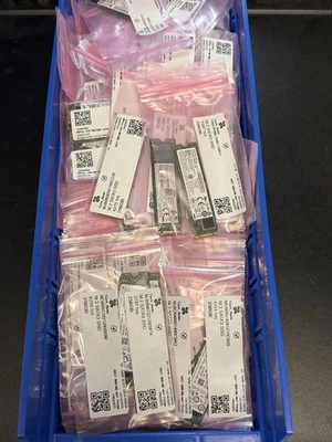 Lot of (100) Mixed Brand 256GB M.2 SATA 2280 Solid State Hard Drives - Tested - Image 1 of 4
