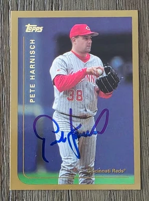 PETE HARNISCH Signed 1999 Topps #388 Cincinnati Reds Card Autograph - Image 1 of 2