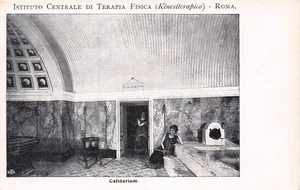 30-63) CARTOLINA ROMA ISTITUTO CENTRALE TERAPIA FISICA CALIDARIUM ANIMATA - Picture 1 of 2