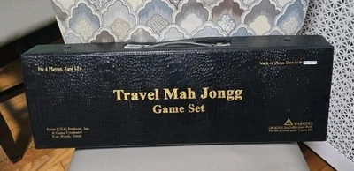 Fame Products Mahjongg Game Travel Set Tiles, 4 Racks, Dice, Instruction Booklet - Image 1 of 4