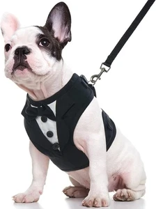 *NEU* Kuoser Hunde Smoking Geschirr ~ Hochzeit ~ verstellbar ~ ohne Ziehen ~ klein - Bild 1 von 3
