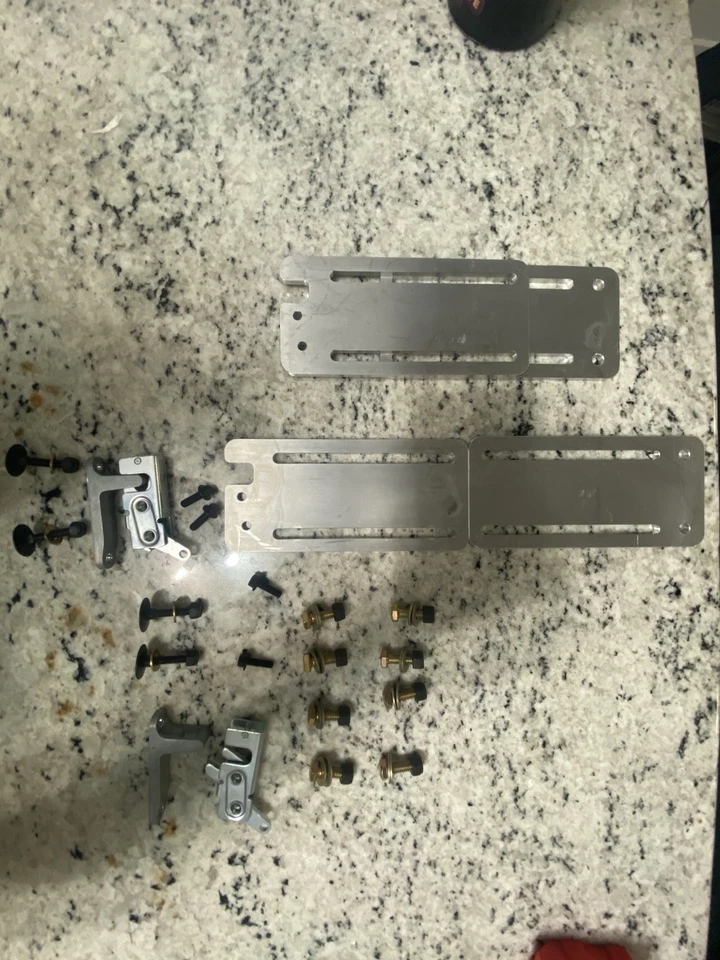 Quick Release Adjustable Splitter Bracket Pair. Billet 6061 100% made in the USA - Image 1 of 4