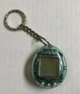 Bandai Tamagotchi 1997 Clear Blue W/ Gray Buttons Virtual Pet Works! - Picture 1 of 12