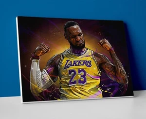 New Lebron James Lakers Poster or Canvas - Picture 1 of 4