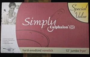 New Simply CALPHALON  12" Jumbo Fryer & Cover ~ Model #1612 - Picture 1 of 6
