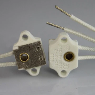 1pcs GOLO SC-101-2 G4 G5.3 halogen lampholder Heat Square VS 304 lamp socket