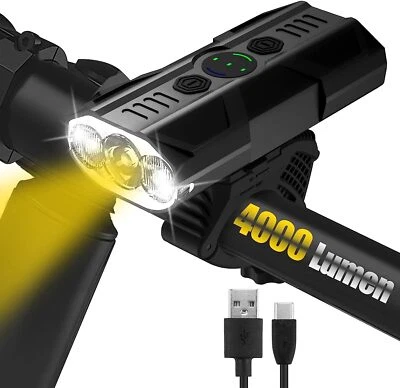 4000LM Fahrradlichter Frontlicht Mit Powerbank-Funktion Fahrradscheinwerfer - Image 1 of 4