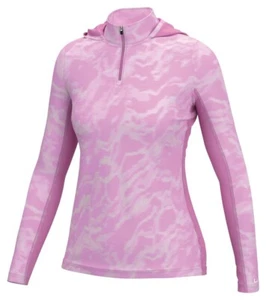 HUK Womens Icon X Hoodie River Runs H6120128-668 Ultra Pink CHOOSE YOUR SIZE! - Picture 1 of 2