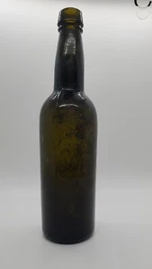 Antike schöne grüne Weinglasflasche 10" (Zoll) - kein Etikett oder Markierungen - Bild 1 von 11
