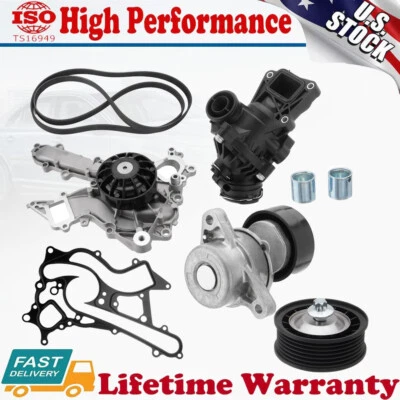 Kit de correa de transmisión y polea loca tensor de correa de transmisión del motor para Mercedes-Benz C350 M276 Foto 1 de 4