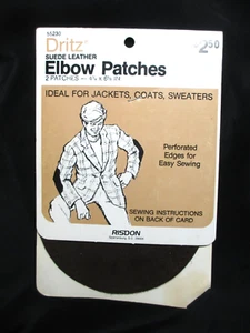 DRITZ Brown Suede Leather Elbow Patches --new - Picture 1 of 3
