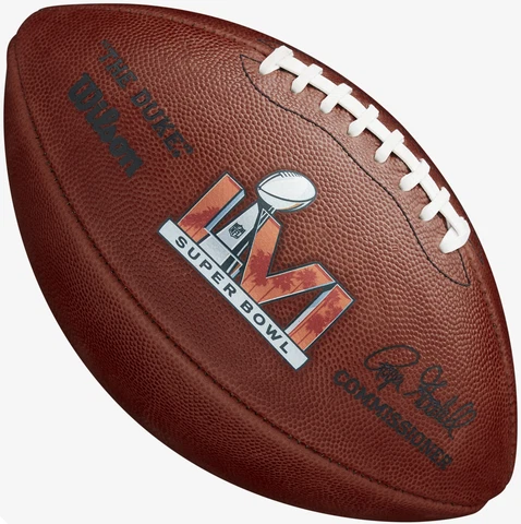 SUPER BOWL LVI 56 Authentic Wilson NFL Game Football - LOS ANGELES RAMS Cover