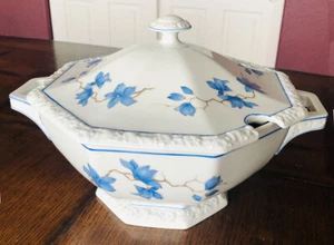 Sopa Floral Azul Tureen con Tapa Rosenthal Maria 3473 Continental R40 - Imagen 1 de 10