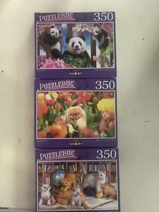 Lot of 3 New 350 Piece Puzzle bug Jigsaw Puzzles Animals CrazArt Brand New - Picture 1 of 4