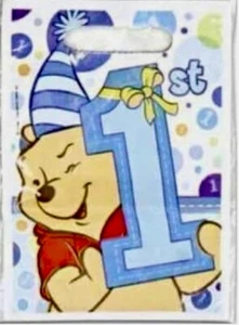 Disney Winnie the Pooh Boy 1st Birthday 8 Loot Favor Goodie bags Party Supplies - Picture 1 of 2