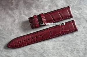 Genuine OEM Franck Muller 18/16mm Burgundy Matte Leather Watch Strap Size SMALL - Picture 1 of 5