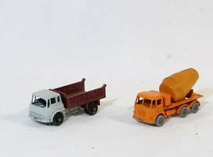 Lesney Matchbox lot de 2 camions Foden cement mixer Bedford benne - Picture 1 of 9