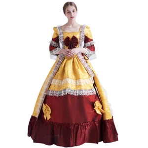 Gothic Ballkleid langes Kleid Nachstellung Kostüm Kostüm viktorianischer Petticoat - Bild 1 von 12