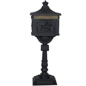 Cast Aluminum Mail Box Postal Box Mailbox Safety Locking Access Door with 2 Key - Picture 1 of 32