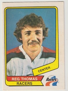 1976-77 OPC WHA Reg Thomas Rookie Card #82 Indianapolis Racers