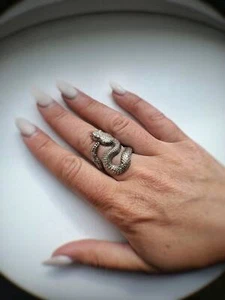 Kobra Schlange Sterling Silber 925 Ring Schmuck Neu - Bild 1 von 6
