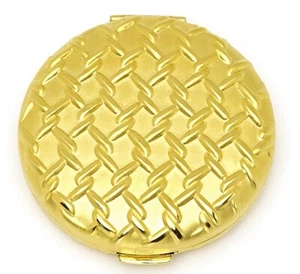Estee Lauder Solid Perfume Powder Compact "Chain Link" Mint Condition - Picture 1 of 1