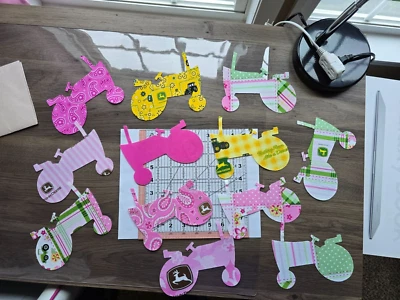 Farm Tractor Aplliques Lot of 12 - Image 1 of 2