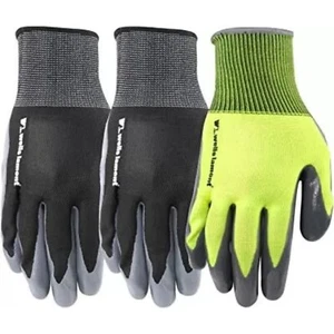 Wells Lamont Arbeits- & Heimhandschuhe, nitrilbeschichtet, kuscheliges Handgelenk, 3er Pack, Herren XL - Bild 1 von 1