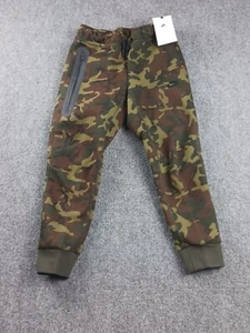 NIKE BOYS SPORTSWEAR TECH FLEECE CAMO PANTS SLIM FIT FN9120-010 LARGE - Picture 1 of 7