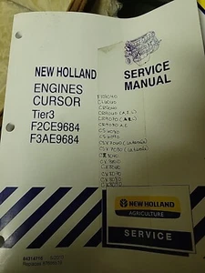 New Holland Cursor F2CE9684 & F3AE9684 Tier 3 Engine Service Manual NH ORIGINAL! - Picture 1 of 2
