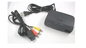 N64 Nintendo 64 Connection Cables AC Adapter Power Cord RCA AV Cable - Picture 1 of 2
