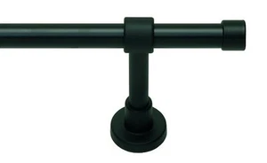 Neu ! Gardinenstange 20 mm Kappe schwarz ab 80 bis 600 cm (Art. G2004)   - Bild 1 von 1