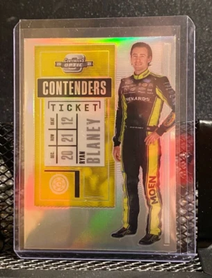 Ryan Blaney  2021Chronicles - Contenders Optic   Silver Holo Card # 16 - Image 1 of 2