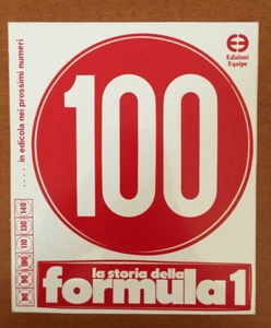 Adesivo Sticker la Storia della formula 1 100 edizione Equipe - Imagen 1 de 1