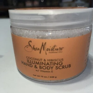 Shea Moisture Coconut Hibiscus Illuminating Hand Body Scrub 12oz - Picture 1 of 4