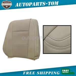 For 2017 2018 2019 2020 2021 2022 Ford F250 Driver Top Leather Seat Cover Tan - Picture 1 of 9