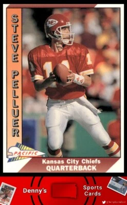 1991 Pacific #216 Steve Pelluer Kansas City Chiefs Football Card - Image 1 of 2