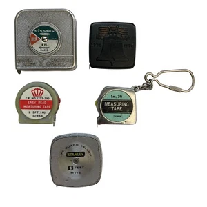 x5 Vintage Tape Measures Stanley Bicentennial H.K. Potter King - Picture 1 of 12