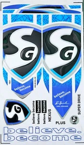 AYN Cricket Bat Stickers | 3D Embossed English Willow Tape | Nexus Plus | Blue - Imagen 1 de 7