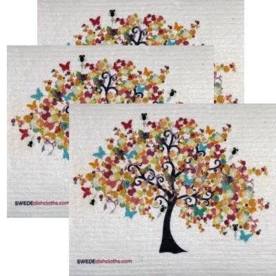 SWEDEDISHCLOTHS The New amazing Swedish Dishcloth Set of 3 each Dishcloths SpringTree Design