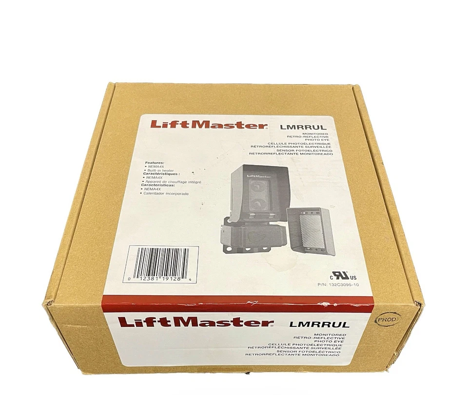 Lift Master LMRRUL Monitored retro-reflective photo eye - Image 1 of 1