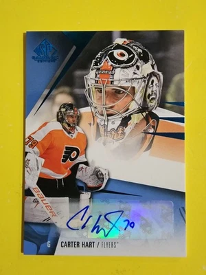 2023-24 Upper Deck SP Game Used Auto Carter Hart #22 Auto - Image 1 of 2