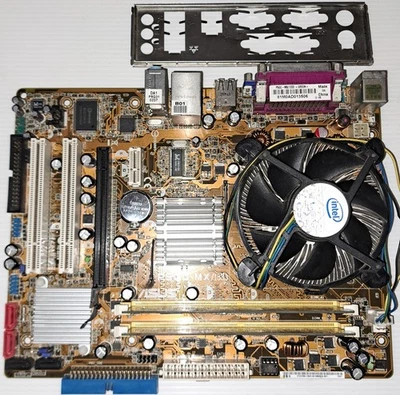 Scheda Madre Asus P5GC-MX/1333 con CPU Intel E2160 1,8GHz 775 Dual Core e Ram - Immagine 1 di 2