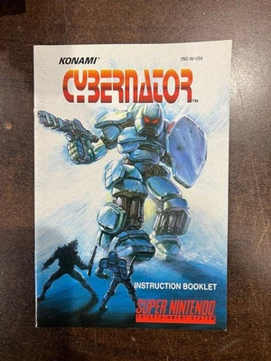 Cybernator Super Nintendo SNES Manual Only - Minty - Image 1 of 2