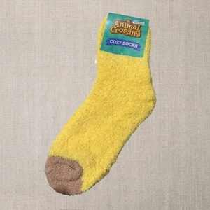 Animal Crossing New Horizons kuschelige Socken gelb Isabell Einheitsgröße neu mit Etikett - Bild 1 von 3