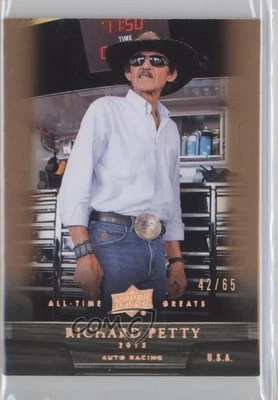 2012 Upper Deck UD All-Time Greats Bronze /65 Richard Petty #55 HOF - Image 1 of 2