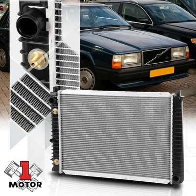 Radiador de refrigeração de núcleo de alumínio substituição original para 87-95 Volvo 740/940 dpi-1577 - Imagem 1 de 4