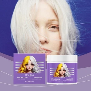 Purple Hair Mask Professional Neutralizes Brass & Yellow Tones For Blonde GXS - Picture 1 of 18
